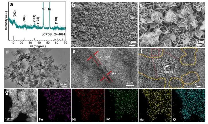 吳仁兵/潘洪革ACS Catalysis：摻雜惰性Mg，構建高熵層狀氫氧化物以提升析氧反應的活性/穩定性