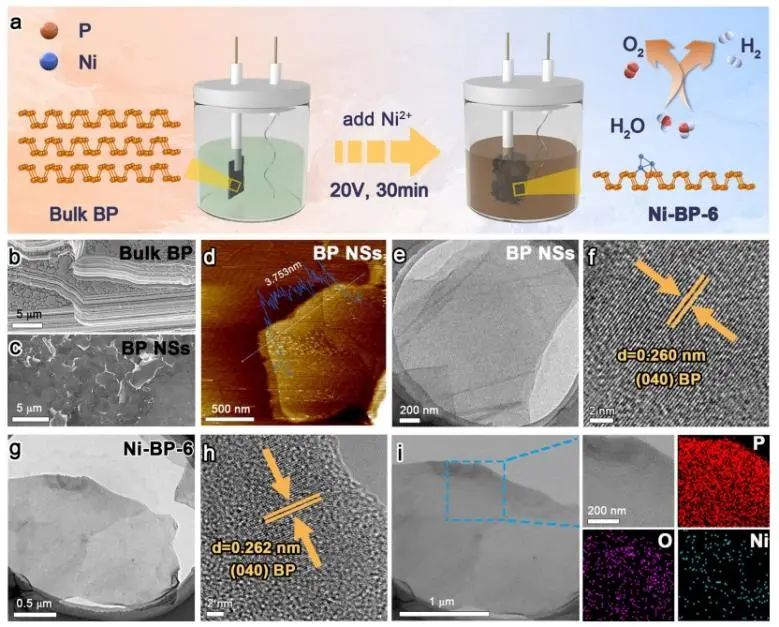 戴正飛/瞿永泉Nano-Micro Letters：低含量Ni共價鍵合黑磷納米片，實現(xiàn)電子重分布用于高效水分解